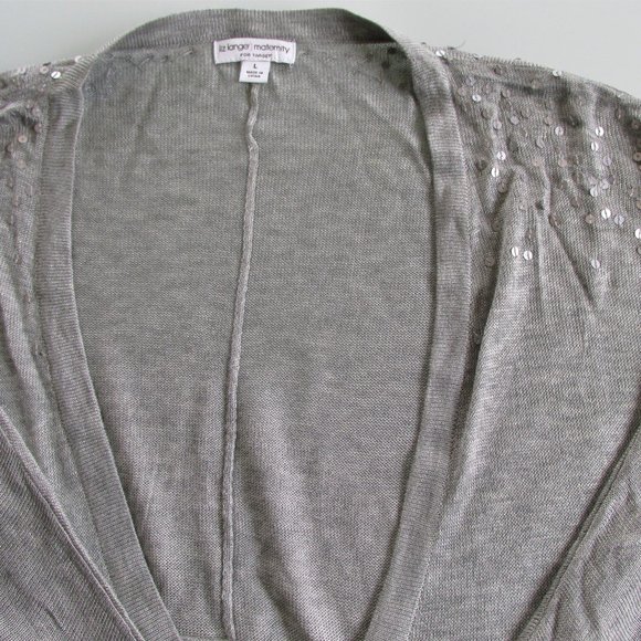 Liz Maternity (NWT) Women's Cardigan Sweater Size Large - Picture 3 of 6